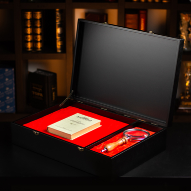 book in a case as a gift photo