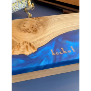 wow video Handmade wooden jewelry box "Ornament. Sapphire" by Kochut