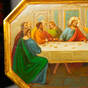 Antique icon of the Last Supper from the last quarter of the 19th century, Poltava region