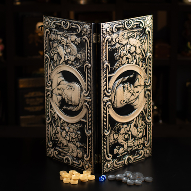 Handmade wooden backgammon "Cossack" photo
