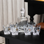 Crystal set for whiskey "Pleasure" in a case (6 glasses and a decanter) photo