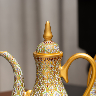 teapot with painting photo