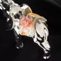 wow video Silver plated statuette "Indian elephant" (pink) by Exetera Argenti