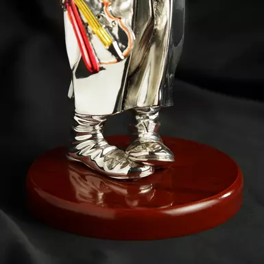 wow video "Clown violinist" silver plated figurine from Exetera Argenti