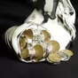 wow video "Fortune" silver plated statuette by Exetera Argenti