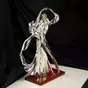 wow video Silver plated figurine "Dance of love" by Exetera Argenti