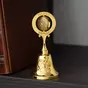 video Figurine "Bell" made of Damascus steel and gold plated