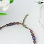 wow video Necklace "Spring" 5-row made of "cat's eye", natural pearls, glass, crystal