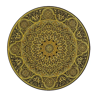 видео Тарелка с позолотой "Арабские узоры"