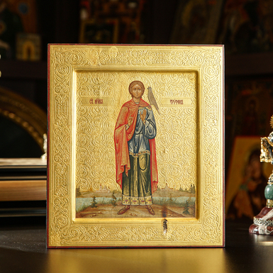 дерев'яна ікона Святого Трифона фото