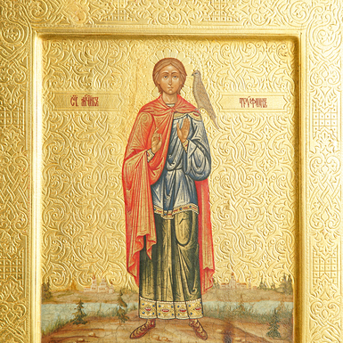 ікона з сусальним золотом фото