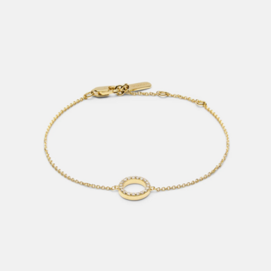 Skultuna "Circle" Gold Plated Silver Bracelet photo