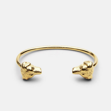 Браслет-каф із позолоченої сталі "Лабрадор" від Skultuna фото