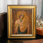 Buy an antique icon of the Tikhvin Mother of God