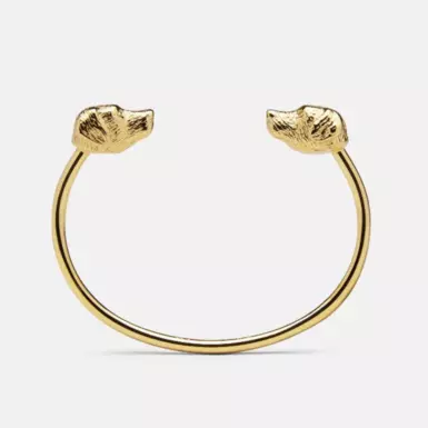 Браслет-кафф із позолоченої сталі відео