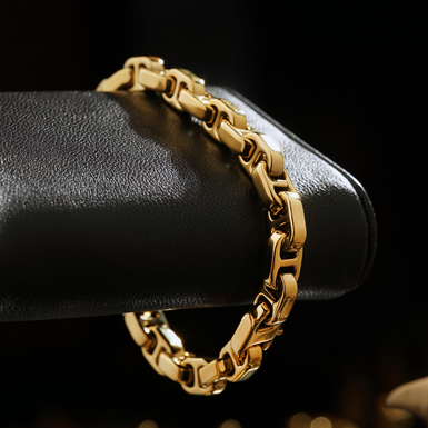 Браслет із позолоченої сталі фото 1