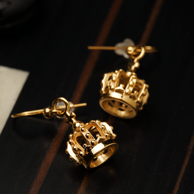 серьги в виде короні фото 1