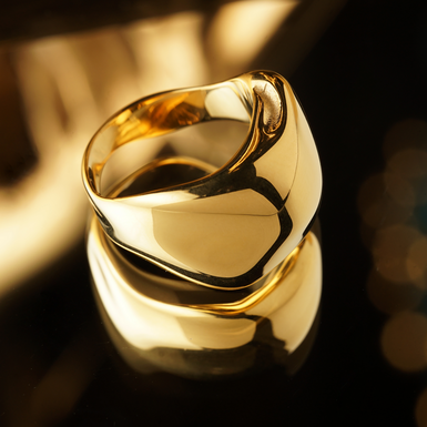 Кільце з позолотою від Skultuna.