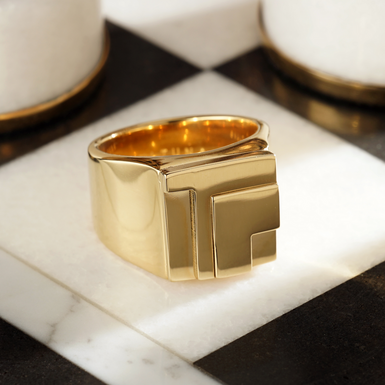 купить позолоченное кольцо фото 1