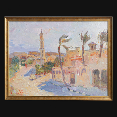 Painting "Buildings" by Oleksandr Khrapachov photo