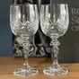 wow video Crystal wine glasses (2 pcs.) "Queen"