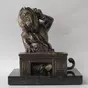 wow video Bronze sculpture "Lion-businessman"