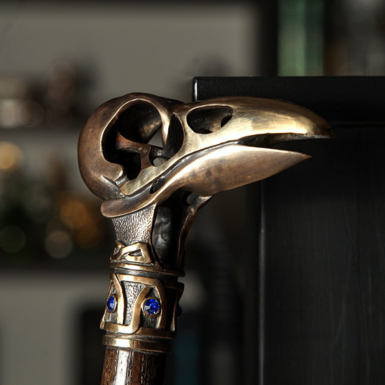 Тростина ручної роботи з бронзи фото