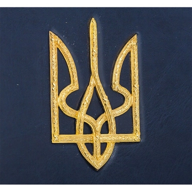 wow видео Кожаная папка для документов "Трезубец"