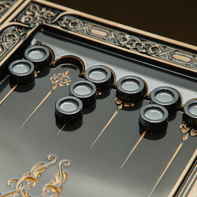 чорні фішки для гри в нарди фото 1