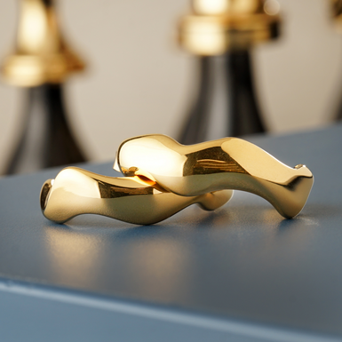 позолоченные серьги фото 1