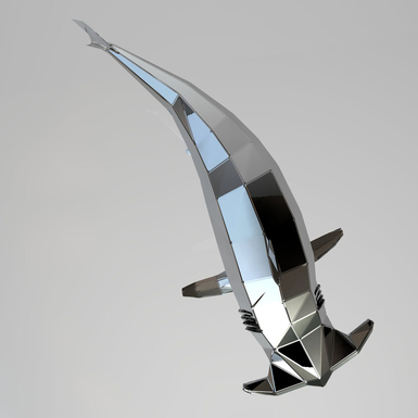 большая скульптура акула молот фото