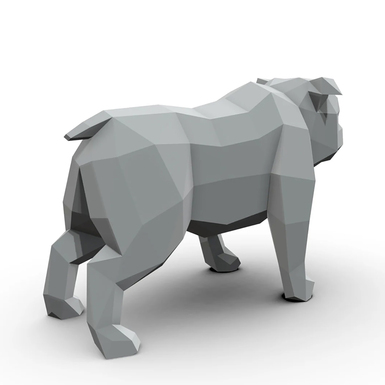 купити скульптуру бульдог у магазині подарунків фото