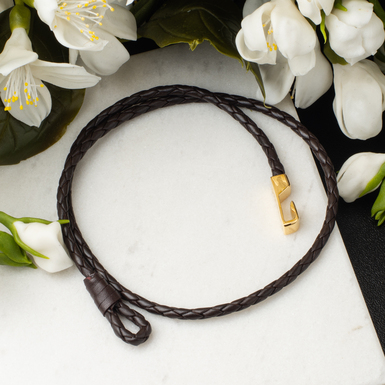 Кожаный браслет фото 1