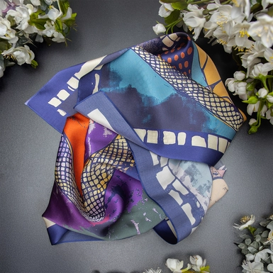 купити шовкову хустку фото