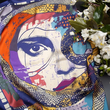 шелковый платок фото