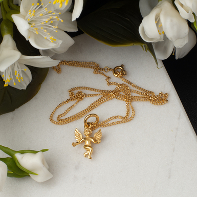 Колье из позолоченной стали фото 1