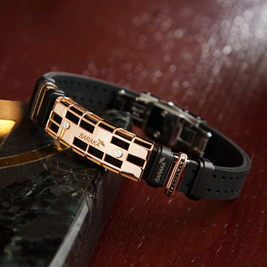 купити чоловічий браслет із золотом та діамантом фото 1