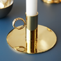 підсвічник з полірованої латуні фото 1