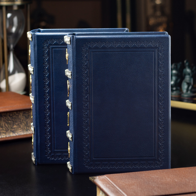 Біблія зі шкіри у 2-х томах фото 1
