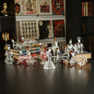 Комплект скляних графинів фото 1