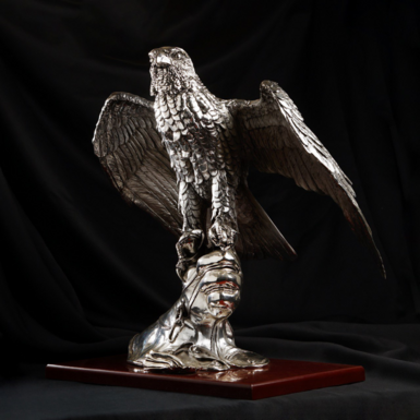 Ceramic figurine with silver coating photo