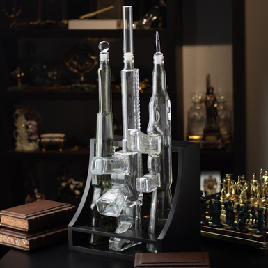 Комплект стеклянных декантеров фото 1