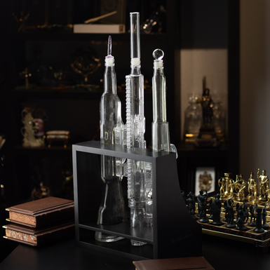 три декантера с подставкой фото 1