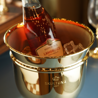 Відро для шампанського з полірованої латуні фото 1