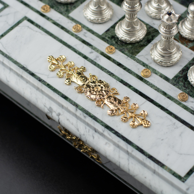 позолочений декор на шахах фото 1