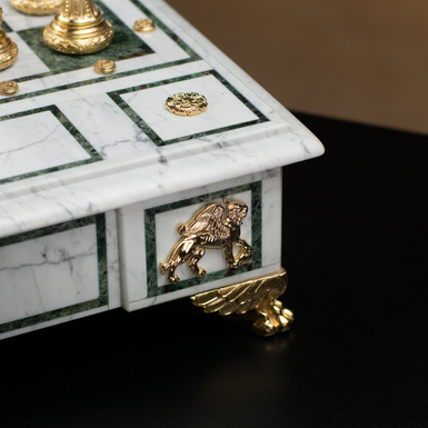 позолочені ніжки від мармурової шахівниці фото 1