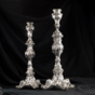 Candlesticks with marble chips photo