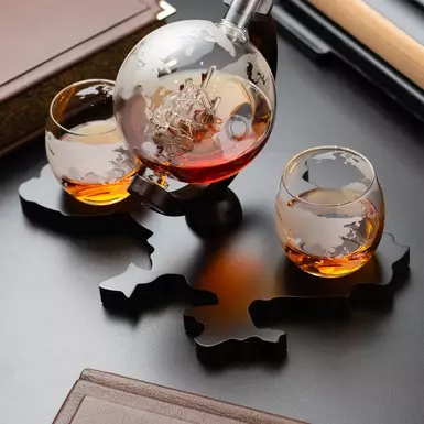 подарунковий набір з підставкою у вигляді карти України фото 1