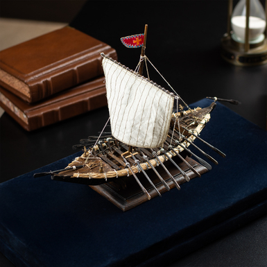 d9_Дерев'яна модель козацького човна фото 3