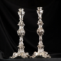 wow video Elegant pair of silver baroque candlesticks "Vivacious"